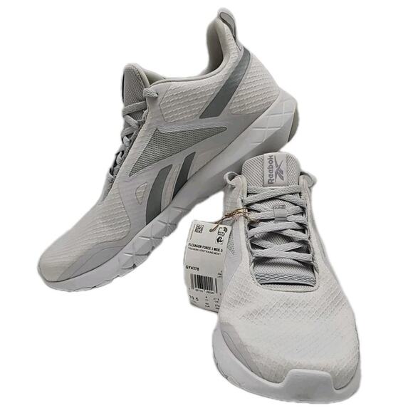Reebok Flexagon Force 3.0 10.5 Wide D White Grey Women's Running Shoes G… - Picture 1 of 11
